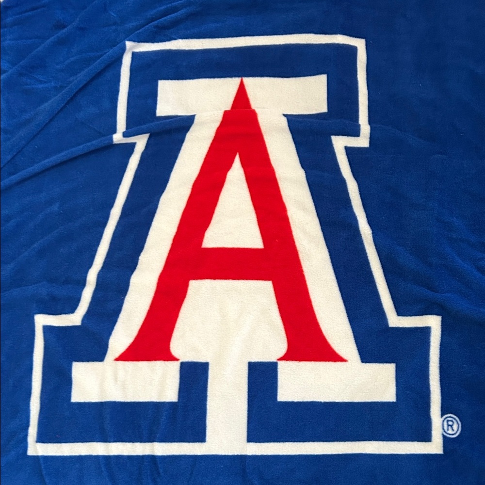 University of Arizona Wildcats Blanket and “GO WILDCATS” wooden sign. - Picture 2 of 11